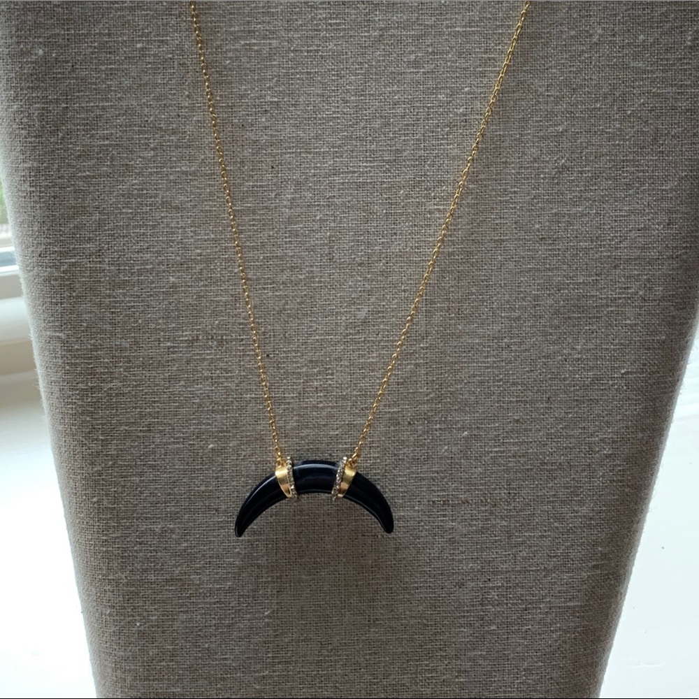 NWOT Stella & Dot Arc Pendant - Black